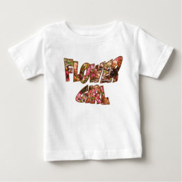 Bebé Camiseta con Volantes de Niña de las Flores con Le