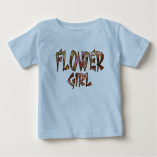 Bebé Camiseta con Volantes para Niña de Flores Personal