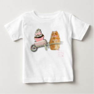 Bebé Camiseta con volantes para niña pequeña de babyLai