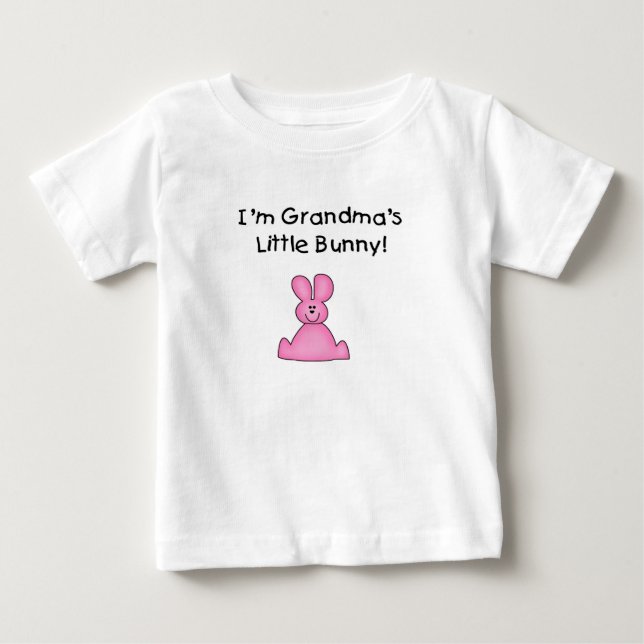 Bebé Camiseta conejita (Chica) de la abuela (Anverso)