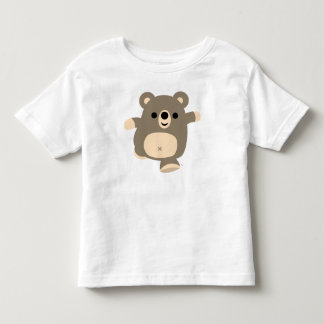 Bebé Camiseta corriente linda de los niños del oso del
