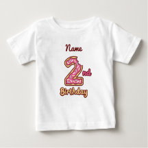 Camiseta de 2º cumpleaños de Donut Baby