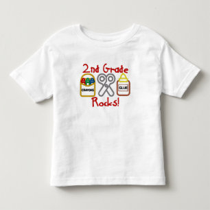 Bebé Camiseta de 2º Grado Rocks
