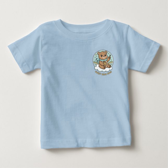Bebé Camiseta de Abrazo de Oso Dulce (Anverso)