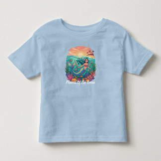 Bebé Camiseta de Acuarela de Sirena Princesa del Océano