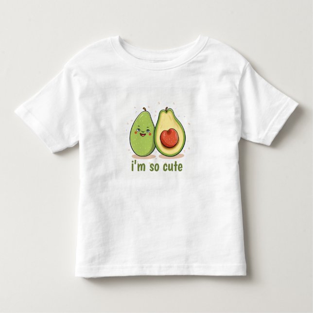 Bebé Camiseta de Aguacate Lindo Regalo Niños (Anverso)
