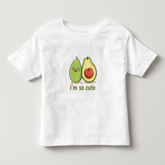 Bebé Camiseta de Aguacate Lindo Regalo Niños Amor (Anverso)