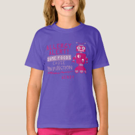 Bebé Camiseta de Alerta de Alergia a Comida de Robot Ro
