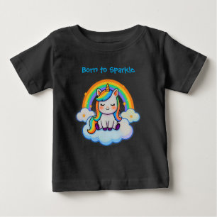 Bebé Camiseta de Algodón - Unicornio de Moda