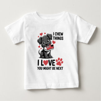 Bebé Camiseta de Amante de Perro Adorable