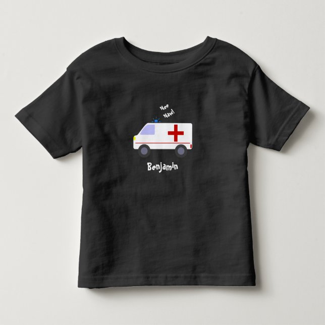 Bebé Camiseta de ambulancia (Anverso)