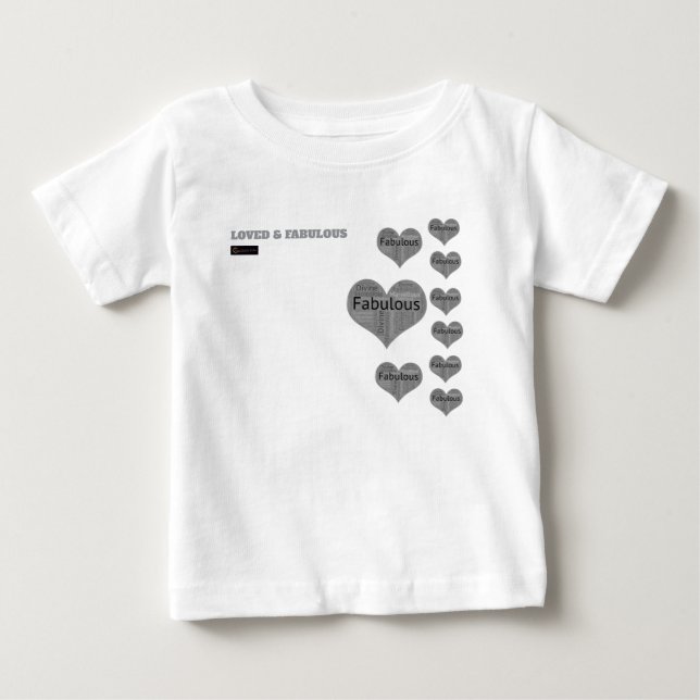 BEBÉ CAMISETA DE AMOR Y FABULOSO (Anverso)