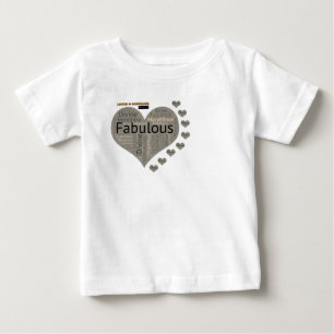 BEBÉ CAMISETA DE AMOR Y FABULOSO