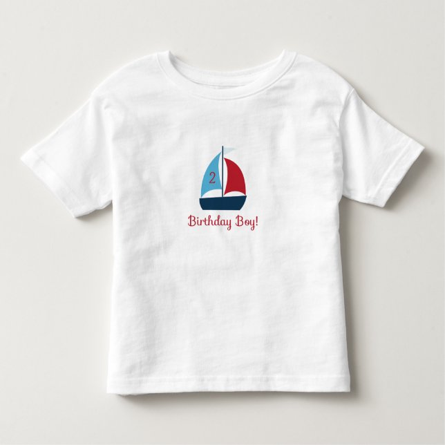 Bebé Camiseta de Aniversario de la Nacimiento del Barco (Anverso)