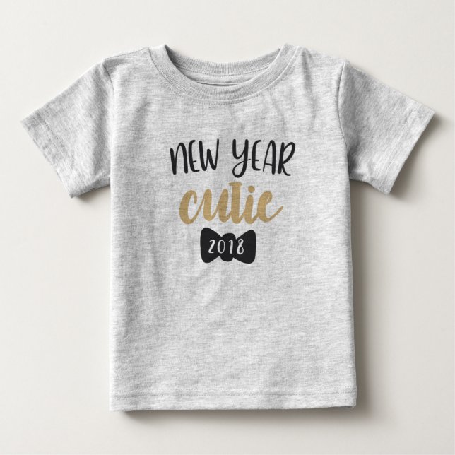 Bebé Camiseta de Año Nuevo 2018 (Anverso)