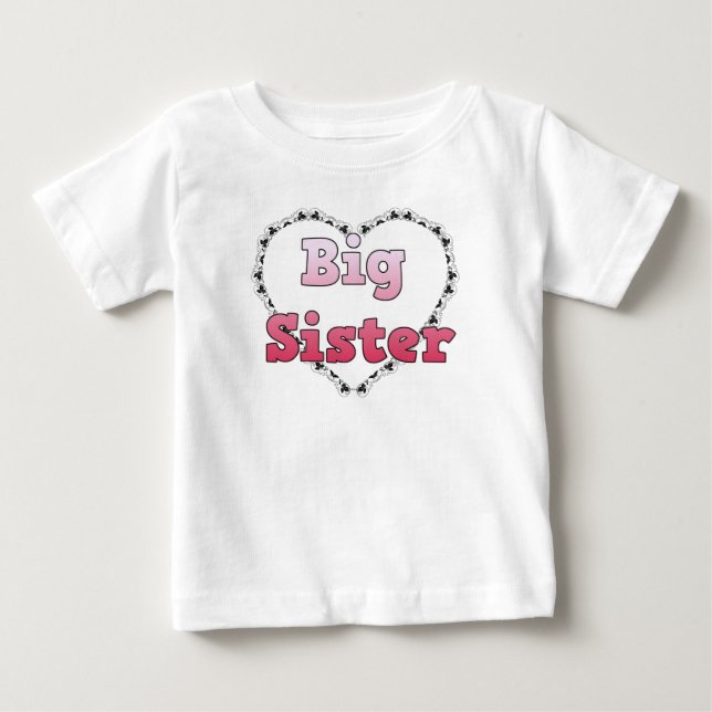 Bebé Camiseta de anuncio de Hermana Mayor (Anverso)