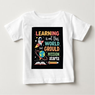 Bebé Camiseta de aprendizaje espacial para bebés