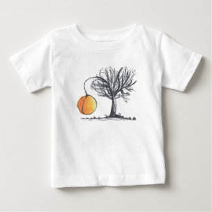 Bebé Camiseta de árbol de gallo gigante dibujada a mano