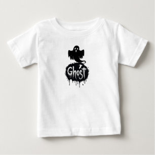 Bebé Camiseta de arte de texto goteante de terror oscur