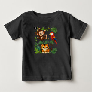 Bebé Camiseta de aventura en la selva para niños pequeñ