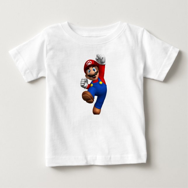 Bebé Camiseta de Baby Mario Power Up (Anverso)