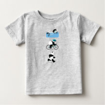 Camiseta de Babys del Triathlon de la panda