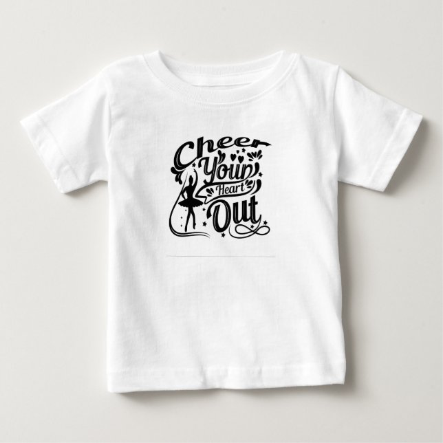 Bebé Camiseta de Bailarina Anima Tu Corazón (Anverso)