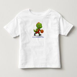 Bebé Camiseta de baloncesto dino linda para niños peque