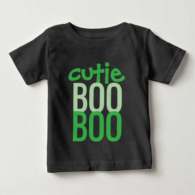 Bebé Camiseta de bebé: HALLOWEEN Cutie Boo #1 (Anverso)
