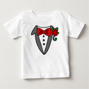 Bebé Camiseta de bebé/niño pequeño de Tuxedo