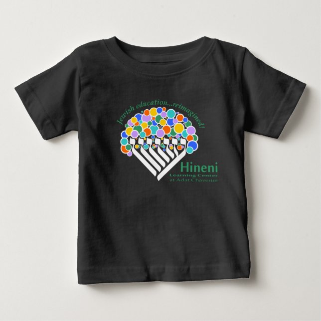 Bebé Camiseta de bebés del Centro de Aprendizaje Hineni (Anverso)