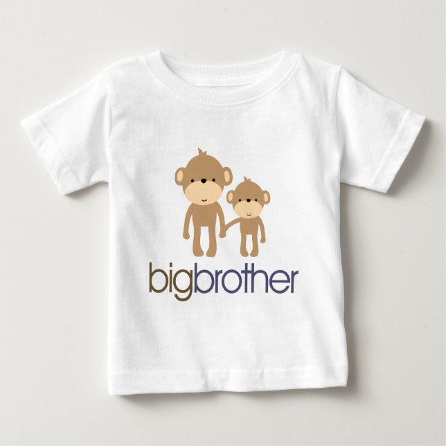 Bebé Camiseta de Big Brother Monkey (Anverso)
