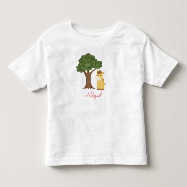 Bebé Camiseta de caballo personalizada para Chicas (Anverso)