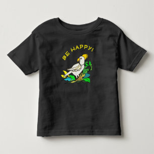 Bebé Camiseta de cacatúa Be Happy
