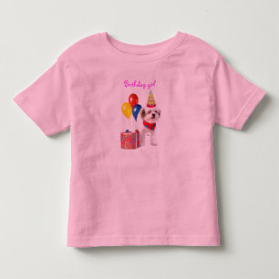 Bebé Camiseta de cachorro de chica de cumpleaños