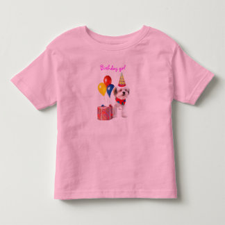 Bebé Camiseta de cachorro de chica de cumpleaños