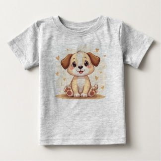 Bebé Camiseta de cachorro lindo