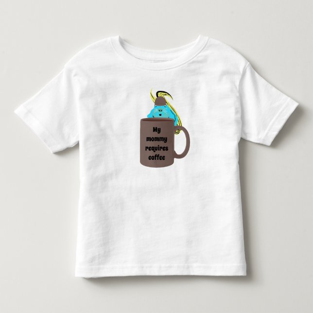 Bebé Camiseta de café de mamá de ardilla adorable (Anverso)