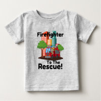 Camiseta de Camión de Fuego Personalizado para Niñ