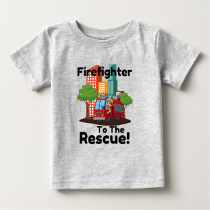 Bebé Camiseta de Camión de Fuego Personalizado para Niñ