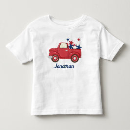 Bebé Camiseta de Camioneta Personalizada 4 de Julio