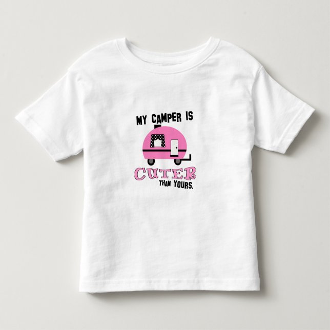 Bebé Camiseta De Camper Rosa Cute Toddler (Anverso)