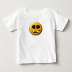 Bebé Camiseta de cara para niños con gafas de sol