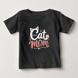 Bebé Camiseta de Cat Mom Cute Cat Lover – Regalo divert
