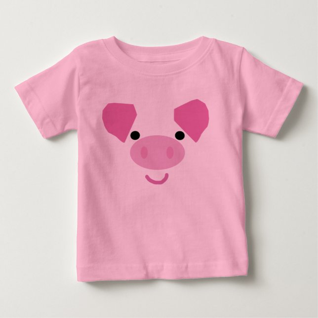Bebé Camiseta de cerdo (Anverso)
