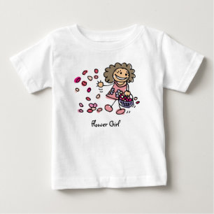 Bebé Camiseta De Chica De Flores