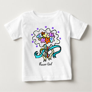 Bebé Camiseta De Chica De Flores
