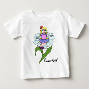 Bebé Camiseta De Chica De Flores