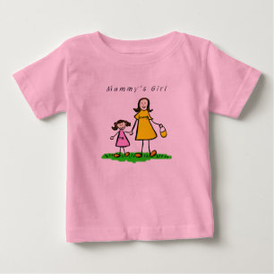 Bebé Camiseta de Chica de Mamá (Morena)
