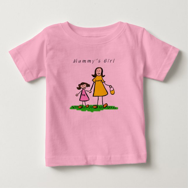Bebé Camiseta de Chica de Mamá (Morena) (Anverso)